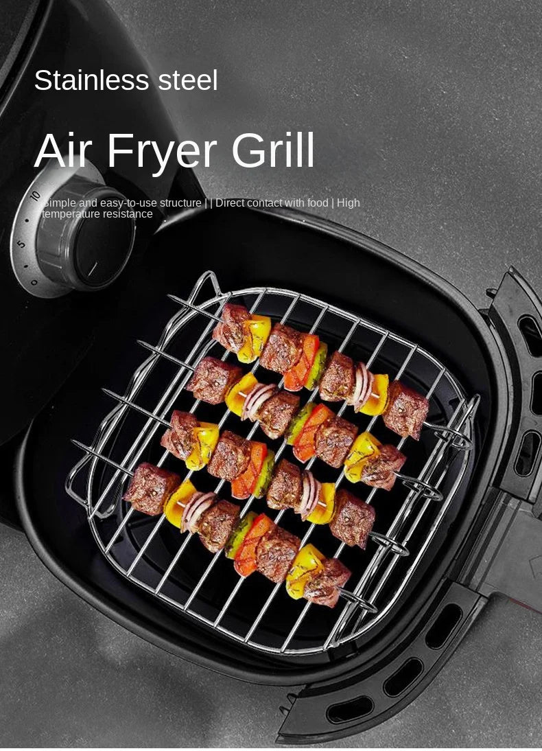 Square Air Fryer Grill Set